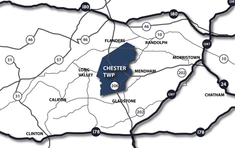 Map of Chester Twp NJ